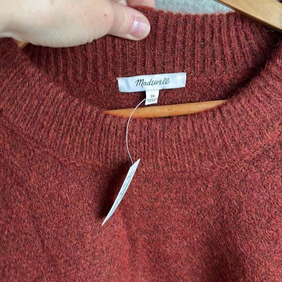 Madewell Havener Cable Knit Pullover Sweater Womens‎ 3X Brown - Picture 4 of 8